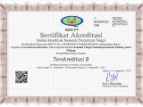 Sertifikat Akreditasi SI